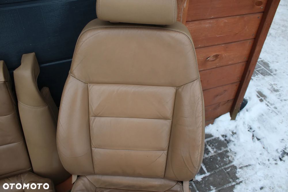 FOTELE PRZÓD FOTELE TYŁ BOCZKI PODŁOKIETNIK GRZANE PRZYCISKI PODGRZEWANIA OPEL VECTRA C KOMBI SKÓRA JASNA EUROPA - 5