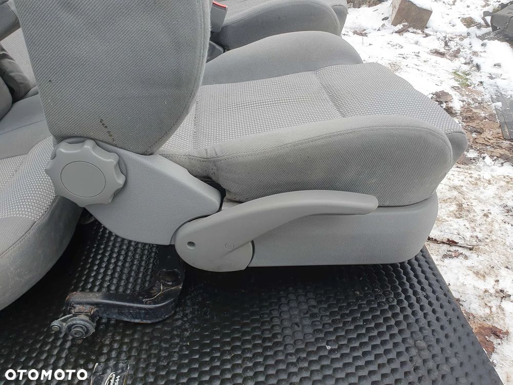 Fotele Fotel Kanapa Welur Jasne Siwe Podlokietnik VW Golf IV 4 3 drzwi komplet - 21