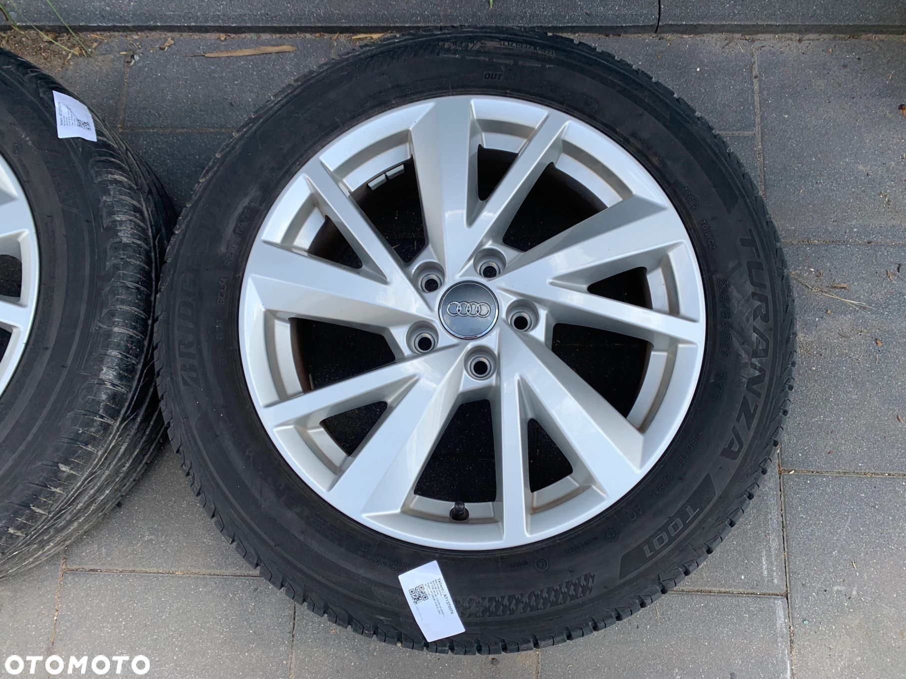 KOŁA FELGI OPONY 17 LATO BRIDGESTONE TURANZA AUDI Q2 81A 215/55/17 JAK NOWE 81A601025C - 7