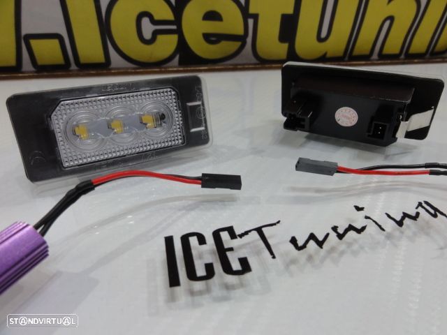 Suporte De Lâmpada De Matricula Com Led Branco Para Audi A1, A3, A4 B8, A5, A6, A7, Q3, Q5, Q7, TT, TTS, TTRS, Porsche Panamera 2010-, Seat Alhambra, Ibiza 6J SC/5-doors/ST 2008, Ateca, VW Sharan 7N, Touran GP2, Touareg 2, Tiguan, Polo, Golf 6, 7 Variant, Golf Plus, Jetta, Passat B6, B7, Skoda Fabia 5J, Superb 3T, Octavia (5E), Rapid  Yeti 5L. - 12