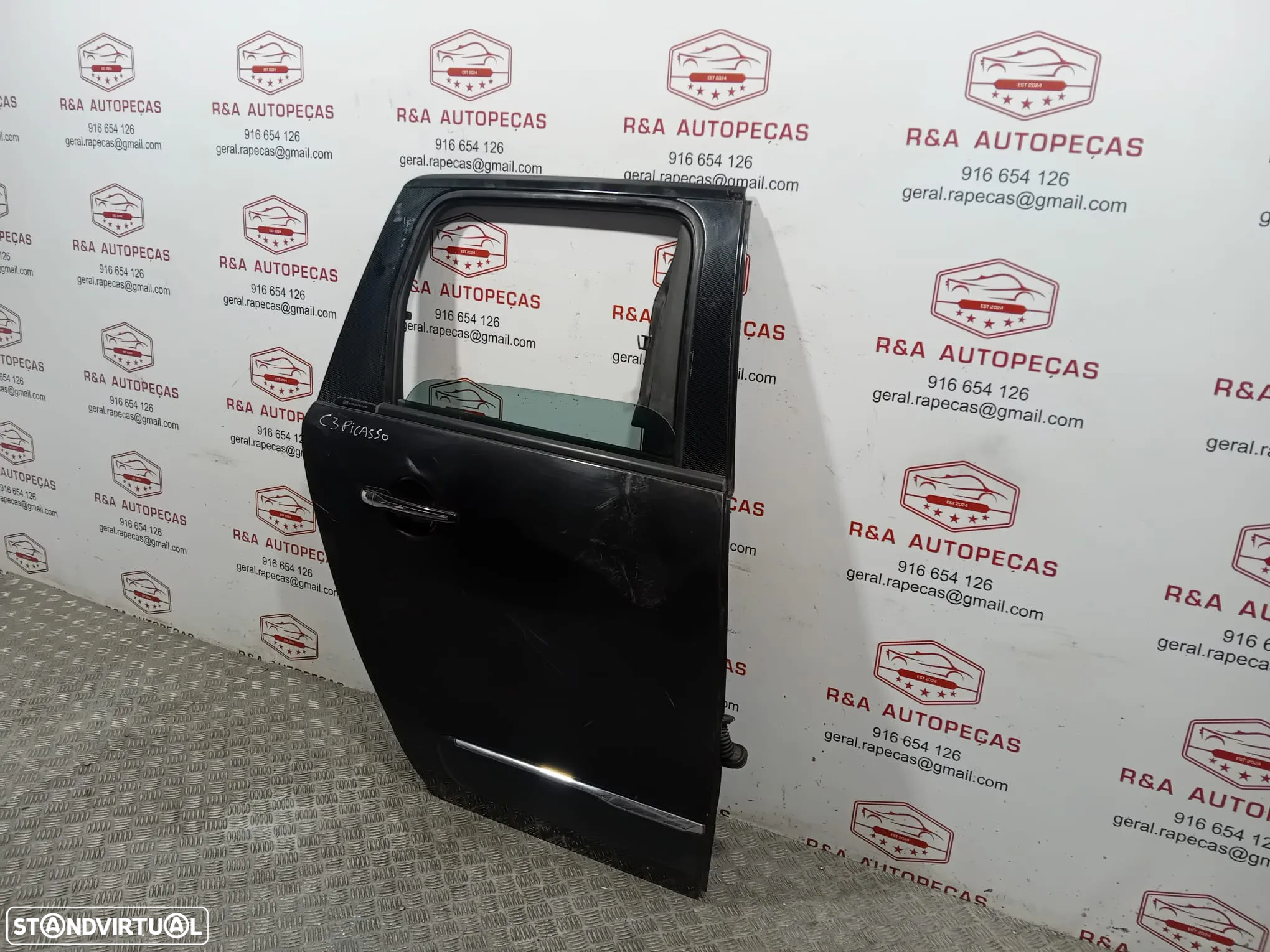 Porta Trás Direita Citroen C3 Picasso Original - 4
