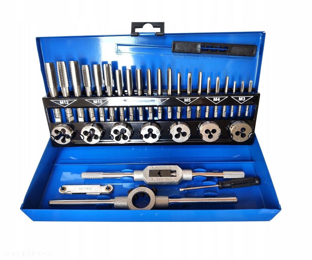 Zestaw gwintowników i narzynek M3-M12 32 el. - 1