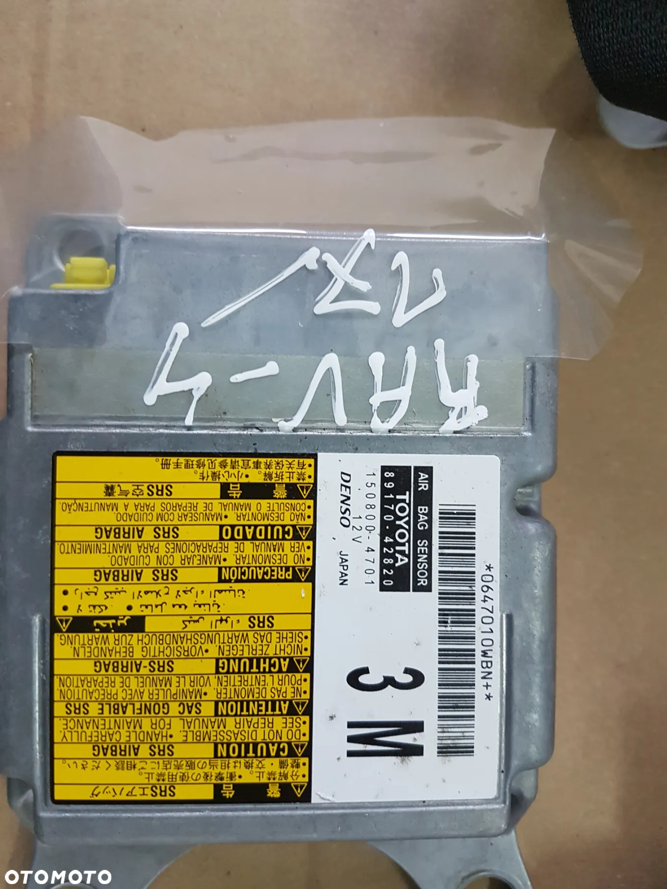 TOYOTA RAV 4 IV PODUSZKA  KIEROWCY PASY SENSOR W ORGINALE - 2