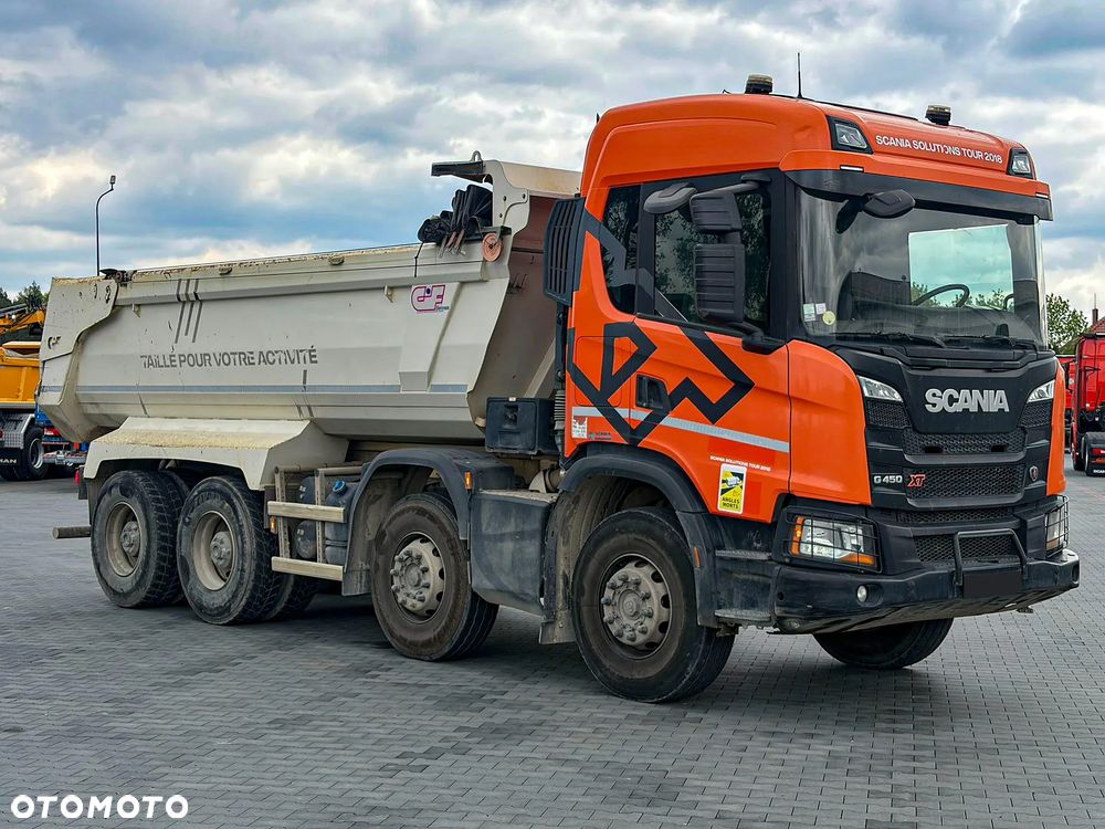 Scania G450 XT / 8x4 / EURO 6 / WYWROTKA / TYLNOZSYPOWA / HYDROKLAPA / AUTOMAT / KAMERA COFANIA / NAWIGACJA / ZACZEP / NISKI PRZEBIEG / 2018 / SERWISOWANY / SPROWADZONA - 3