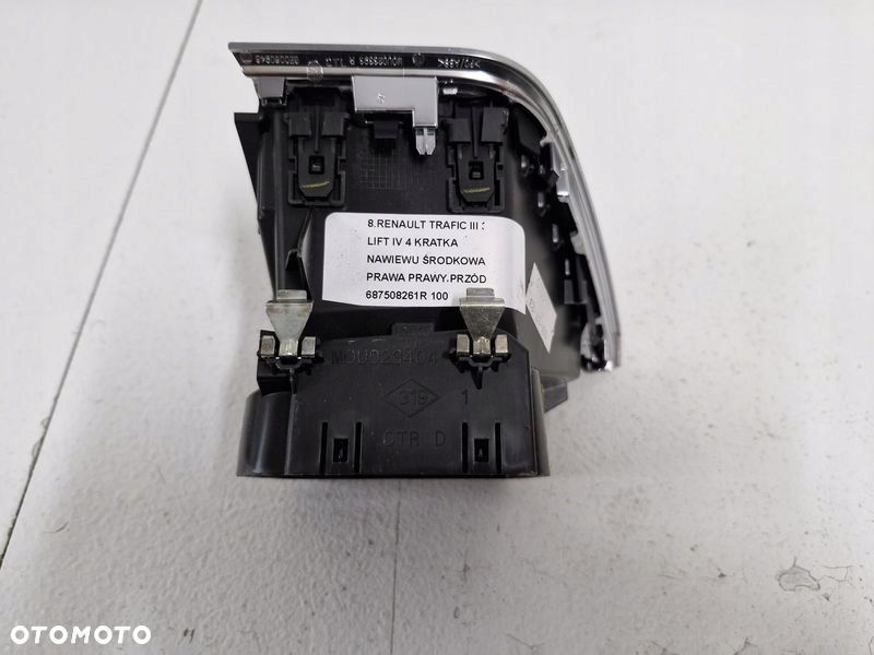 RENAULT TRAFIC III 3 LIFT IV 4 KRATKA NAWIEWU ŚRODKOWA PRAWA PRAWY PRZÓD 687508261R - 7