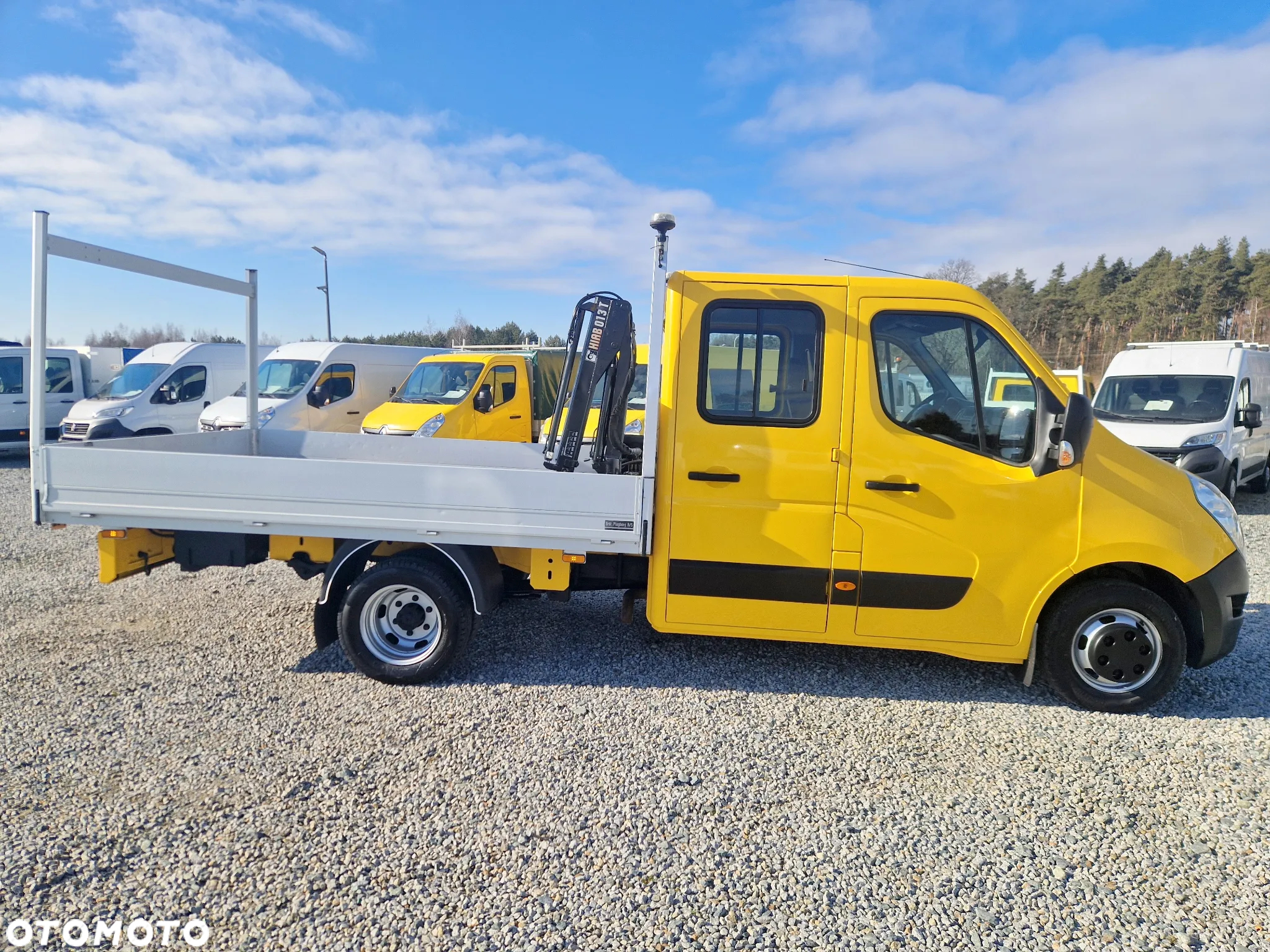 Renault MASTER 2,3 DCI 145 KONNA DOKA BRYGADÓWKA 7 OSOBOWA HDS HIAB 1000KG KLIMA 3,3M SKRZYNIA 104T/KM PRZEBIEGU GWARANCJA BLIŻNIAKI DO 3,5T - 7