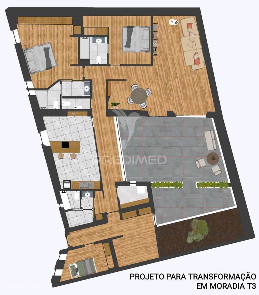 Restaurante com projeto para transformar em moradia T3 - Beringel - Grande imagem: 3/22