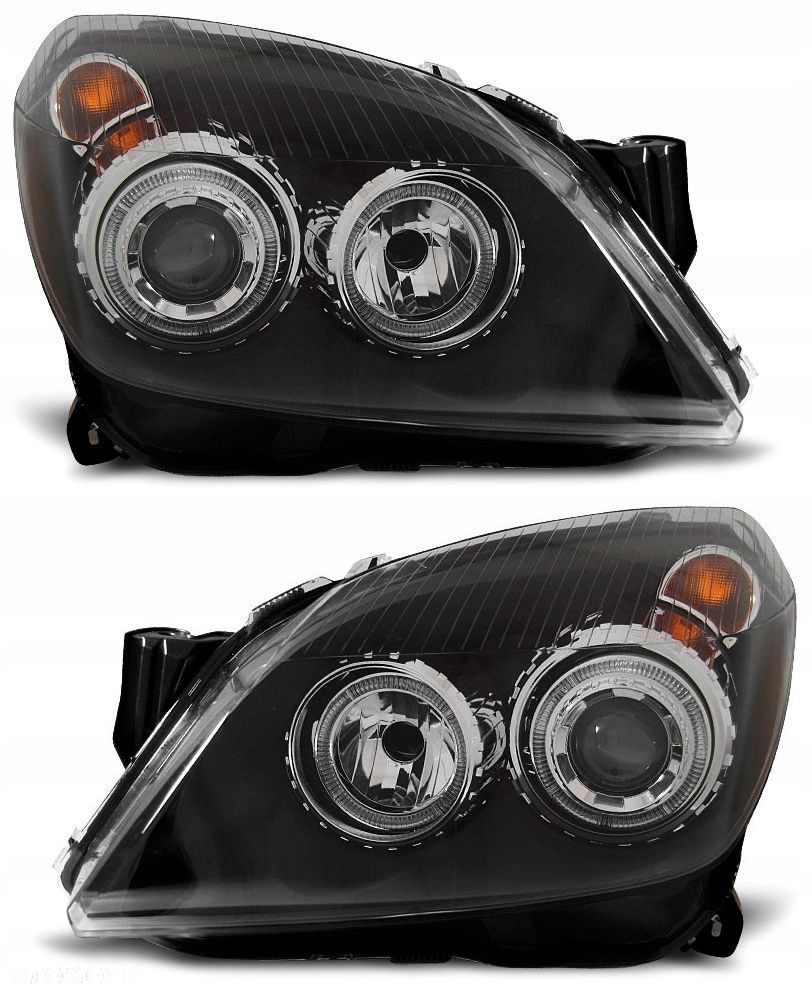 Reflektor Lampa kpl Tuning Black Czarne Depo Opel Astra III 3 H 2003-2012 - 1