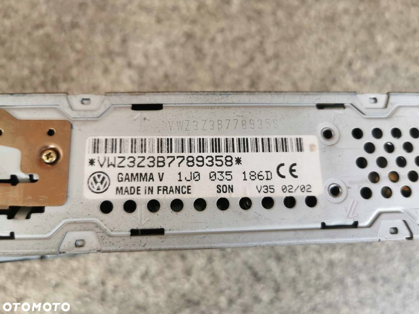 RADIO VW GAMMA OE 1J0035186D - 3