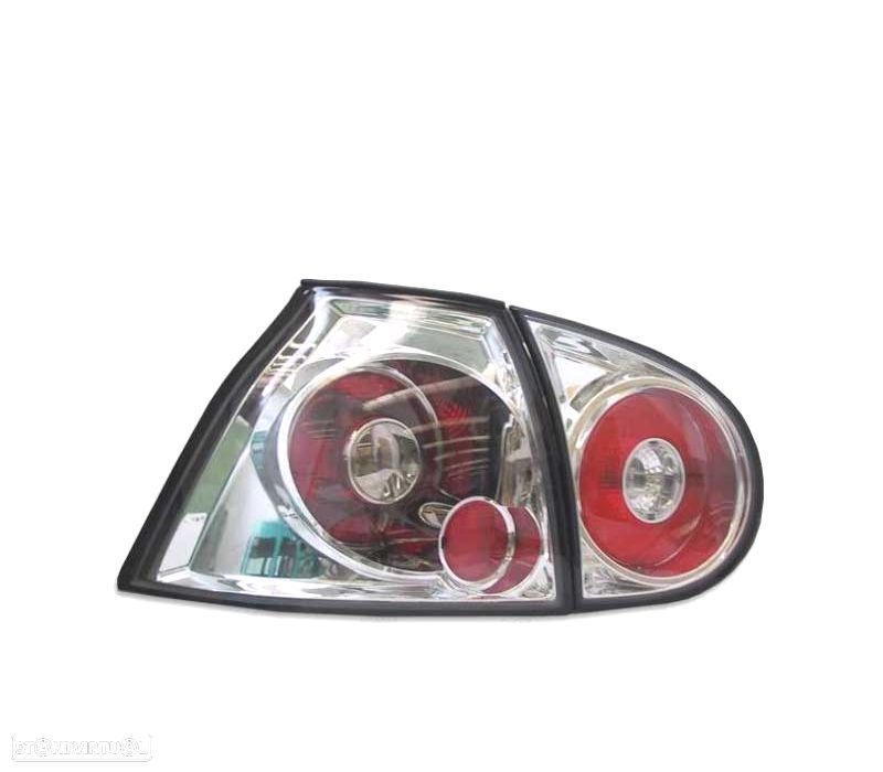 FAROLINS VOLKSWAGEN VW GOLF MK5 03-08 LOOK LEXUS FUNDO CROMADO - 2