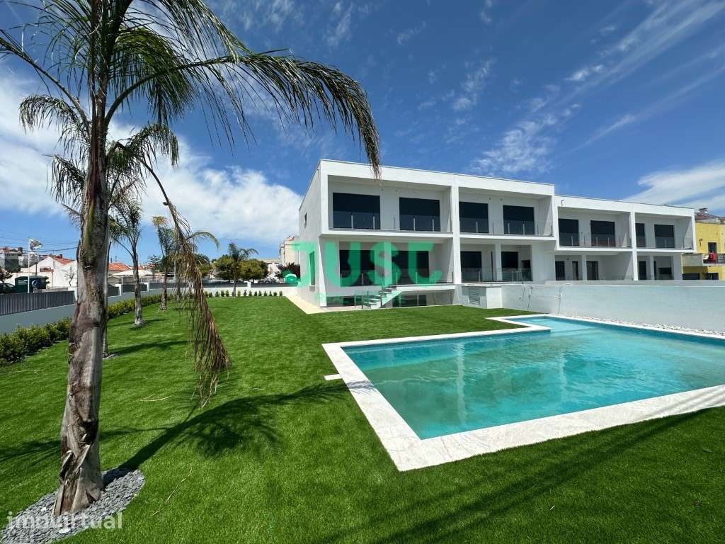 Moradia T3 + 1, pronta, nova a estrear, com piscina, jardim e garag... - Grande imagem: 3/33