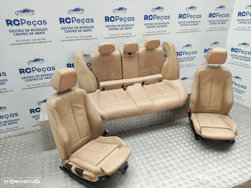 Conjunto Bancos Pele Originais BMW Serie 3 F30 Pack M 2011 a 2018 - 7