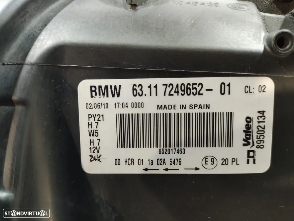 OTICA OTICAS ESQUERDO DIREITO BMW SERIE 1 E87 63117249652 7249652 63117193389 7193389 E81 E87 LCI E82 COUPE E88 CABRIO OPTICA OPTICAS FAROL FAROIS - 13