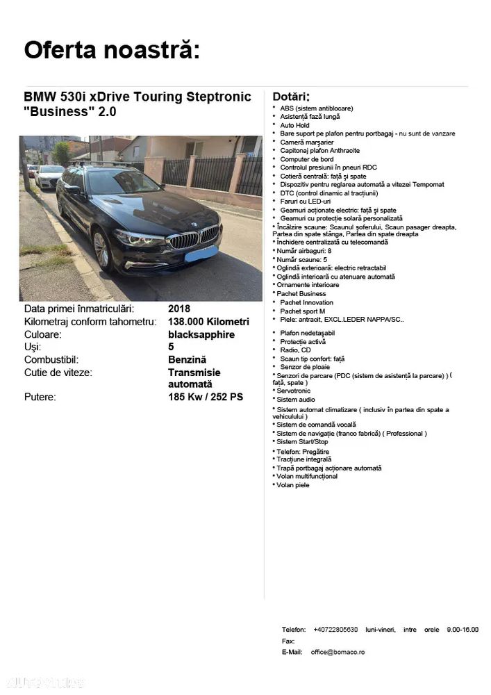 BMW Seria 5 530i Touring Aut. Luxury Line - 1