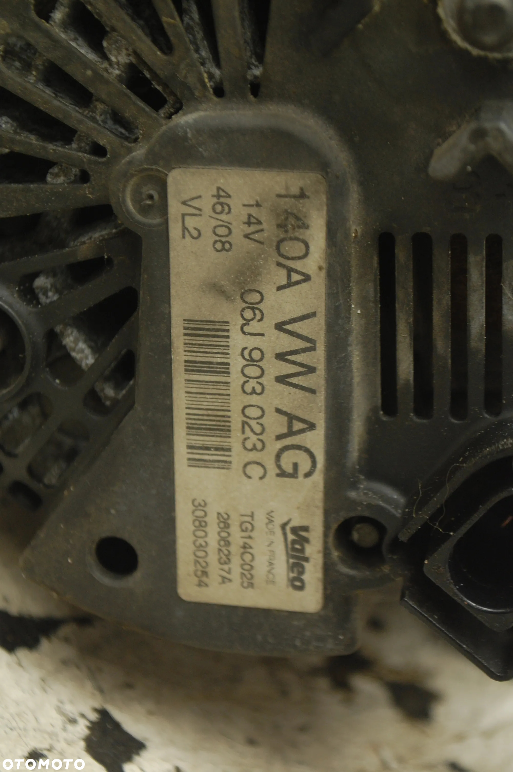 ALTERNATOR 06J903023C VALEO 140A SKODA SUPERB II 1.8 TSI AUDI SEAT VW - 5