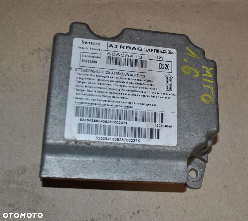 Moduł sensor poduszek Alfa Mito 50508413 - 1