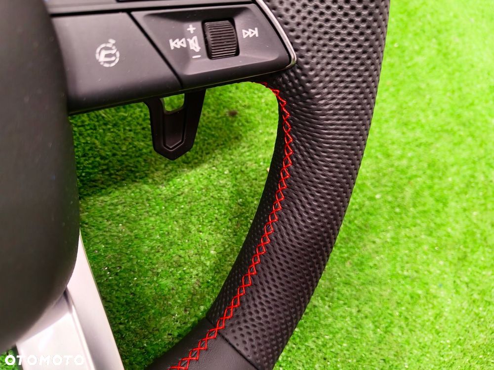 LAMBORGHINI URUS KIEROWNICA ŁOPATKI PERFORACJA CZERWONA NIĆ - 7