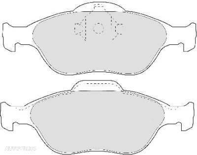Placute frana fata Ford Fiesta 4 (Ja, Jb), 08.1995-09.2002, marca SRLine S70-0190 - 1