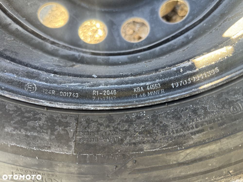 Koła stalowe zimowe 5x108 Peugeot Toyota Fiat 215/60/17c Hankook - 7