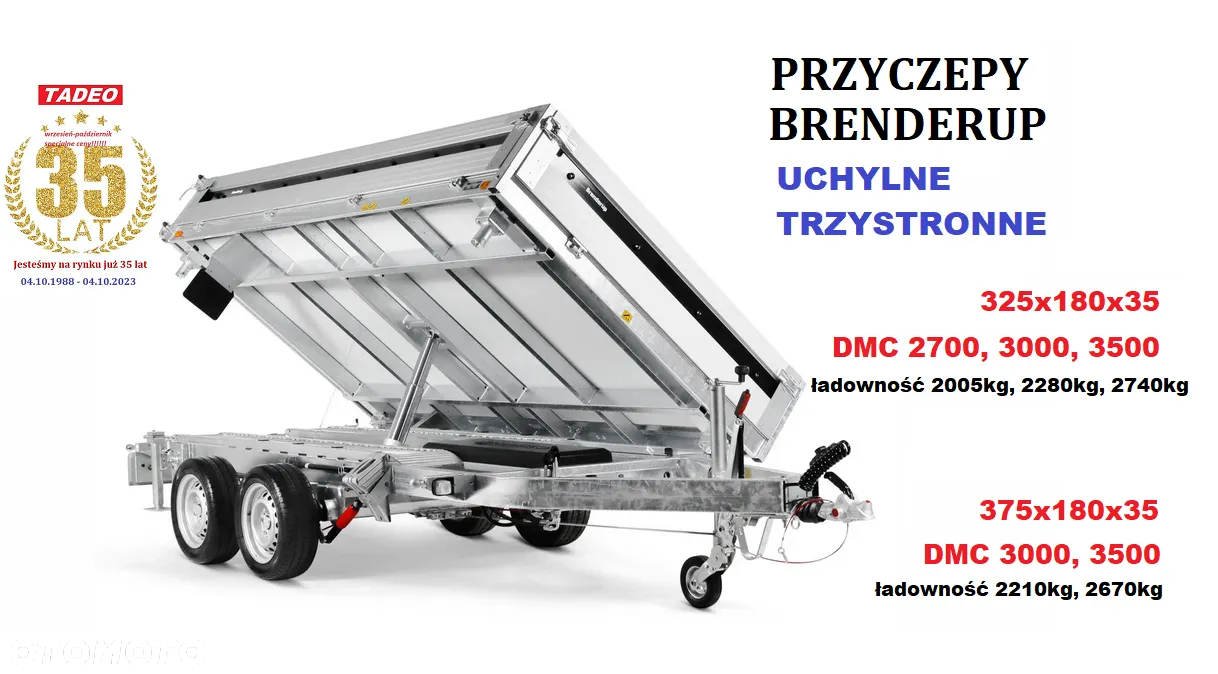 Brenderup TT5325ATB3500 KIPER + najazdy, podpory - 8