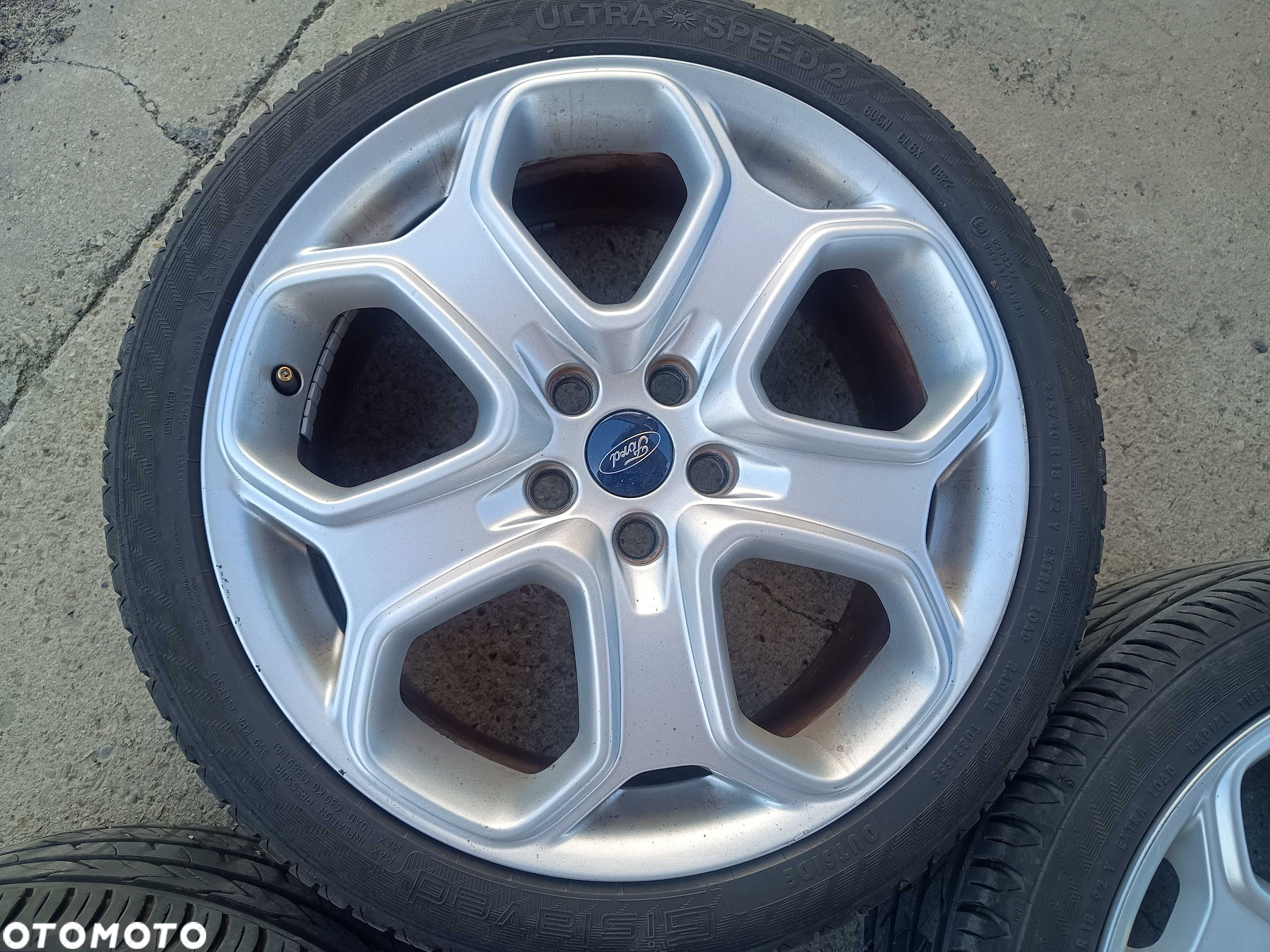 Koła Alufelgi Ford 18'' 5x108 Opony letnie 225/40R18 z 2022r - 6