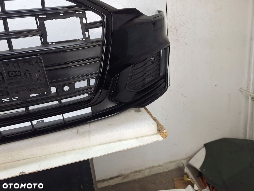 ZDERZAK AUDI S6 C8 4K 4K0 2018-2024 BLACK EDITION GRILL DYFUZOR ATRAPA - 5