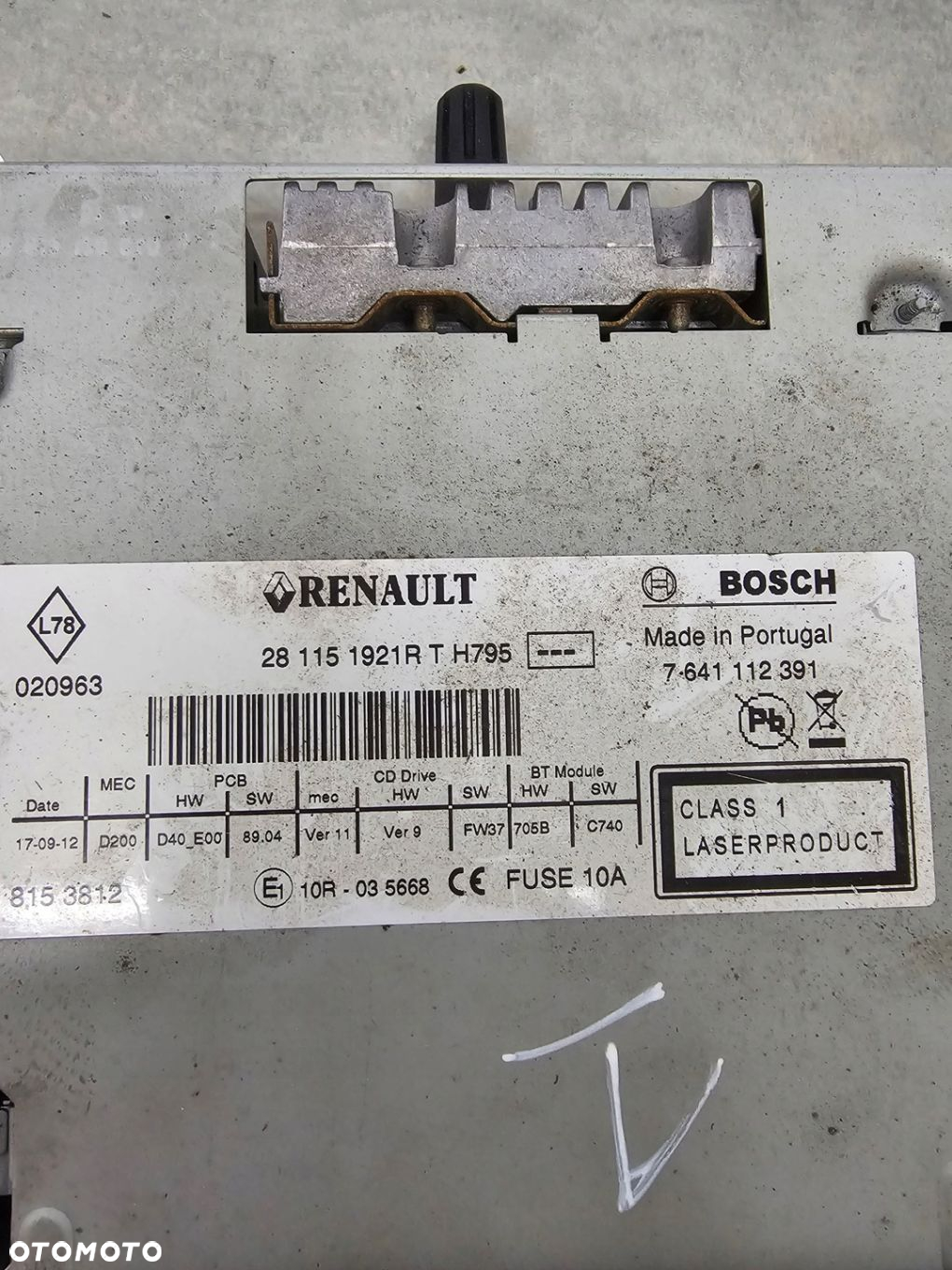 RENAULT CLIO III NAWIGACJA radio 259151852R 2811397175 8153812 - 6