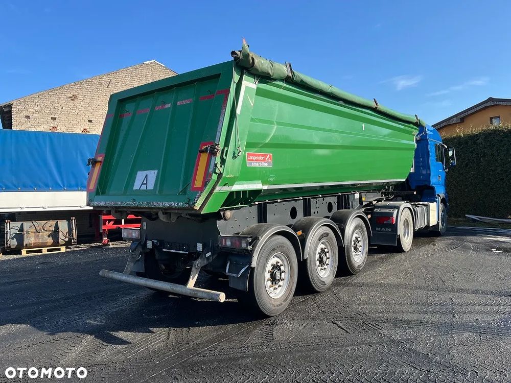 Langendorf SK 28m3 Hardox rynna 2018 naczepa wywrotka stal z NIEMIEC stalowa - 19