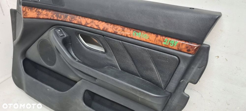 bmw 5 e39 tapicerka drzwi przednich prawa skóra - 2