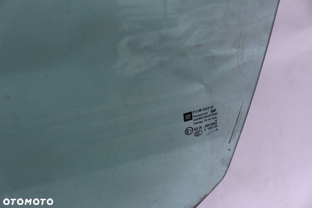 SZYBA BOCZNA LEWA PRZEDNIA DRZWI OPEL ASTRA J 1.6TURBO - 2