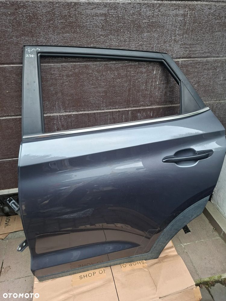 HYUNDAI TUCSON III 3 15-21 DRZWI PRAWA STRONA PRZÓD PRAWE TYŁ TYLNE PRAWE Z3G SZARY Demontaz w kolor super stan - 15