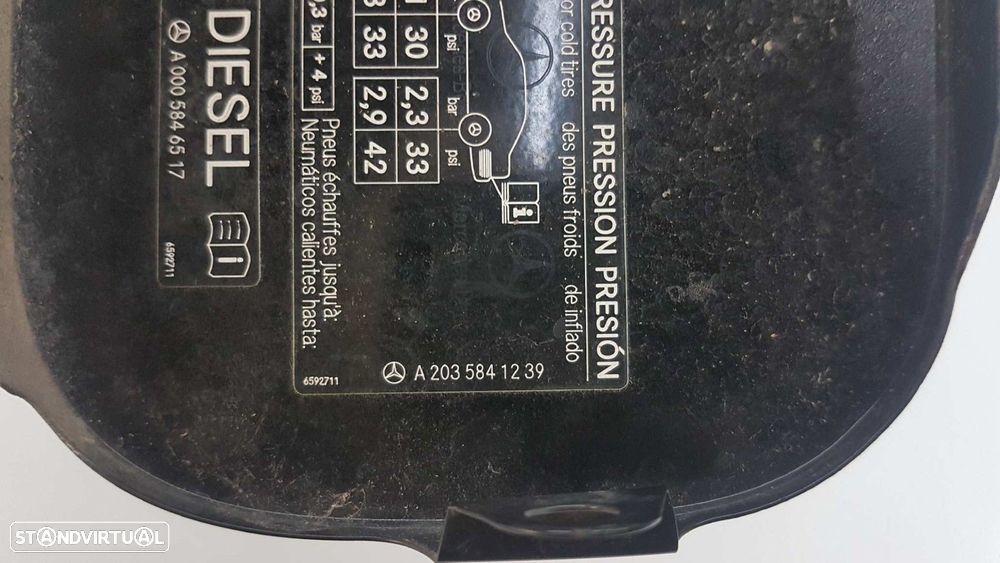 TAMPA DE COMBUSTÍVEL MERCEDES CLASE C (W203) SPORTCOUPE C 200 CDI (LA) (203.707) - 4