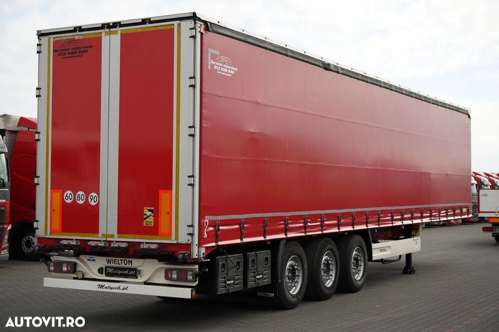 Wielton CORTINĂ STANDARD / REMORCA DIN OȚEL - 9 M / AXĂ RIDICATĂ / SAF - 6