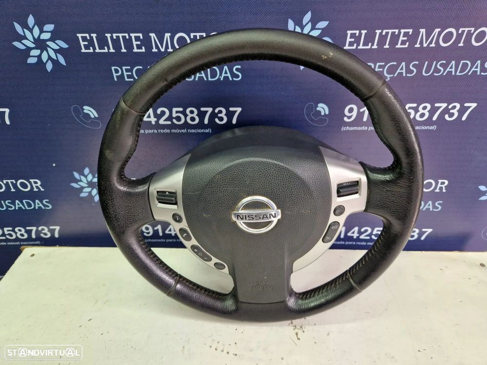 Volante usado pele com airbag NISSAN QASHQAI J10 COMANDOS MULTIFUNÇÕES - 3