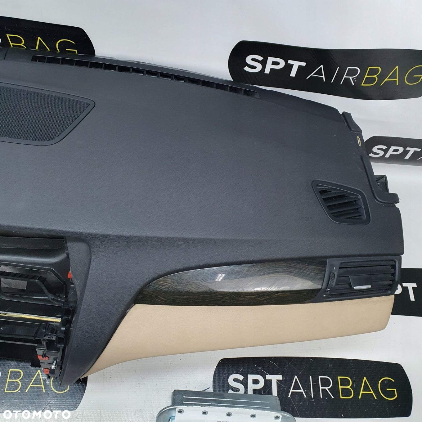 BMW X3 F25 X4 F26 DESKA ROZDZIELCZA BEŻOWY DÓŁ KONSOLA KOKPIT PULPIT PODUSZKI AIRBAG AIR BAG KIT SET - 4