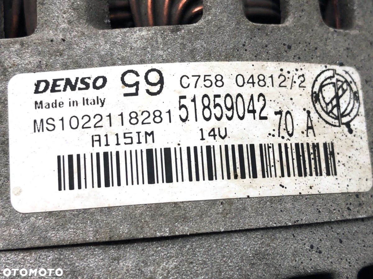 ALTERNATOR - 134.00 PLN - FIAT PANDA (312_, 319_) 2012 - 2022 1.2 (312PXA1A) 51 kW [69 KM] benzyna - 4