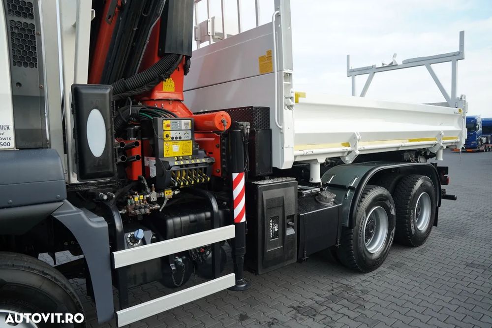 MAN TGS 26.440 / 6x4 / CAMION BASCULANTE / HIDROBID / BORDMATIC + PALFINGER PK 33002-EH / AUTOMAT / PILOT / EURO 5 - 18
