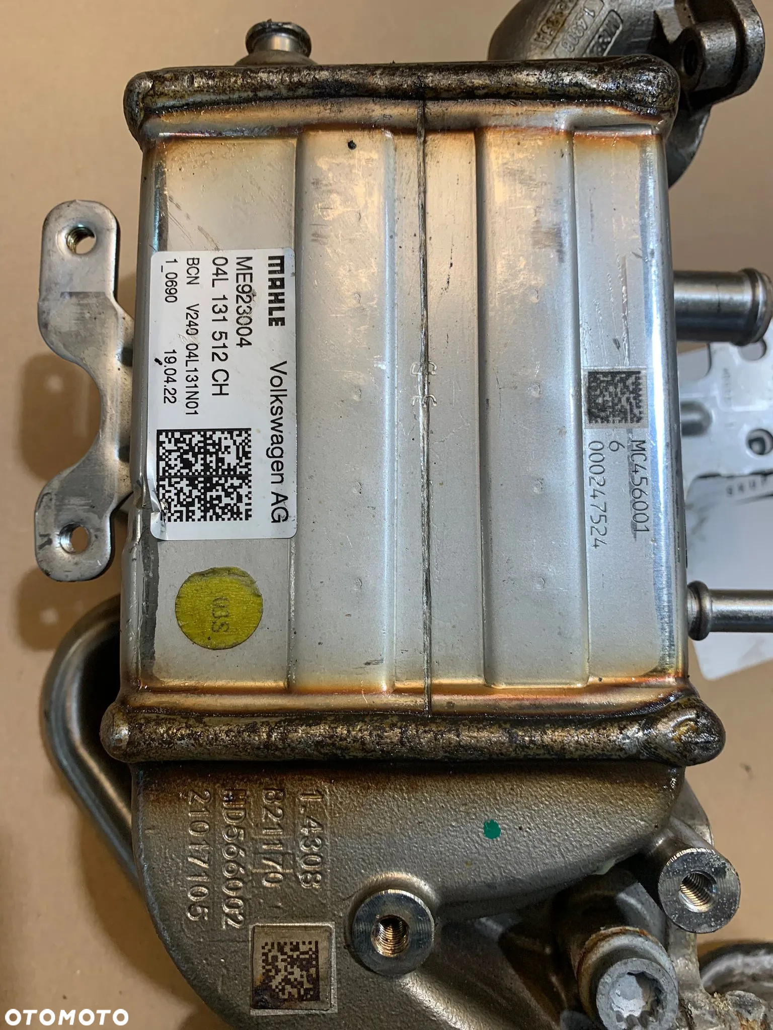 Chłodnica układu recyrkulacji spalin EGR ME923004 04L131512CH MAHLE VOLKSWAGEN AG - 4