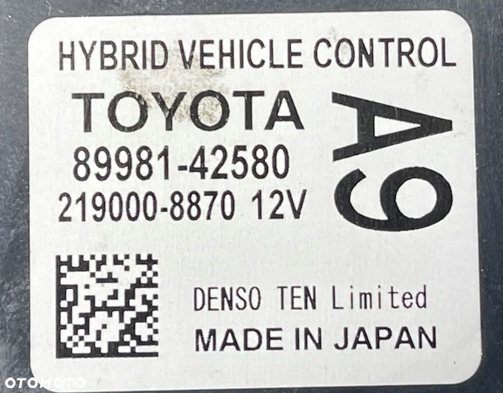 P4 TOYOTA RAV4 RAV-4 V 5 2020 - HYBRID MODUŁ STEROWNIK NAPIĘCIA 89981-42580 - 8