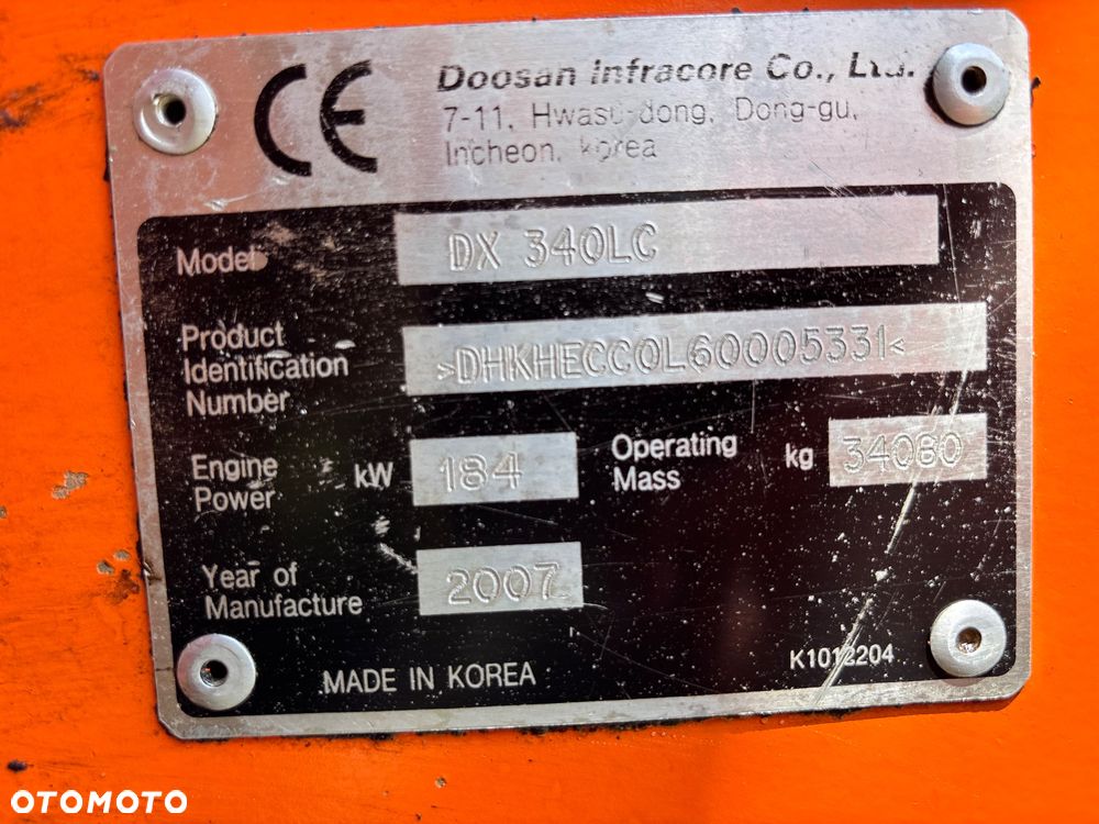Doosan DX340 - 20