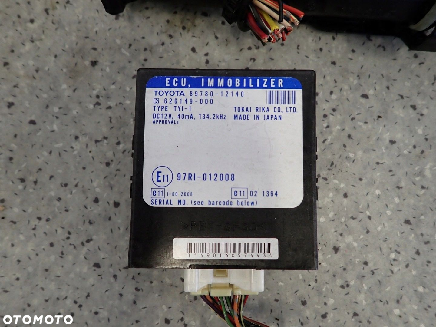 TOYOTA COROLLA 1.4 D4D AUTOMAT 04-07 ZESTAW STARTOWY KOMPUTER STACYJKA - 2