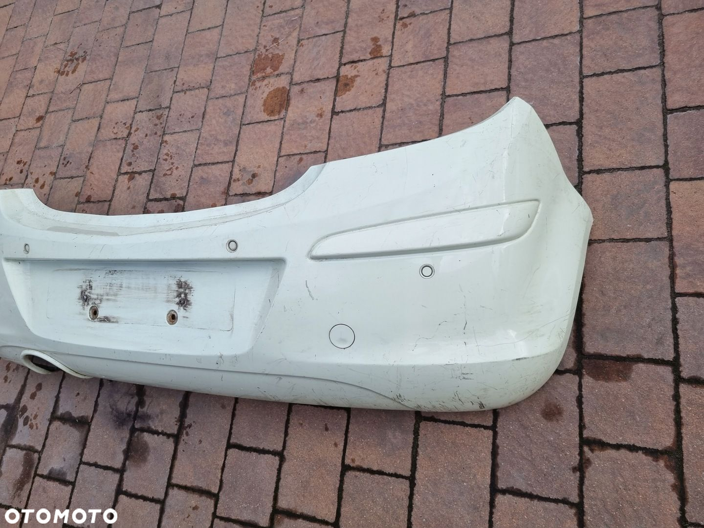 opel corsa D 06- 5drzwi 5D zderzak tył oryginał 13179916 wiązka i czujniki - 3