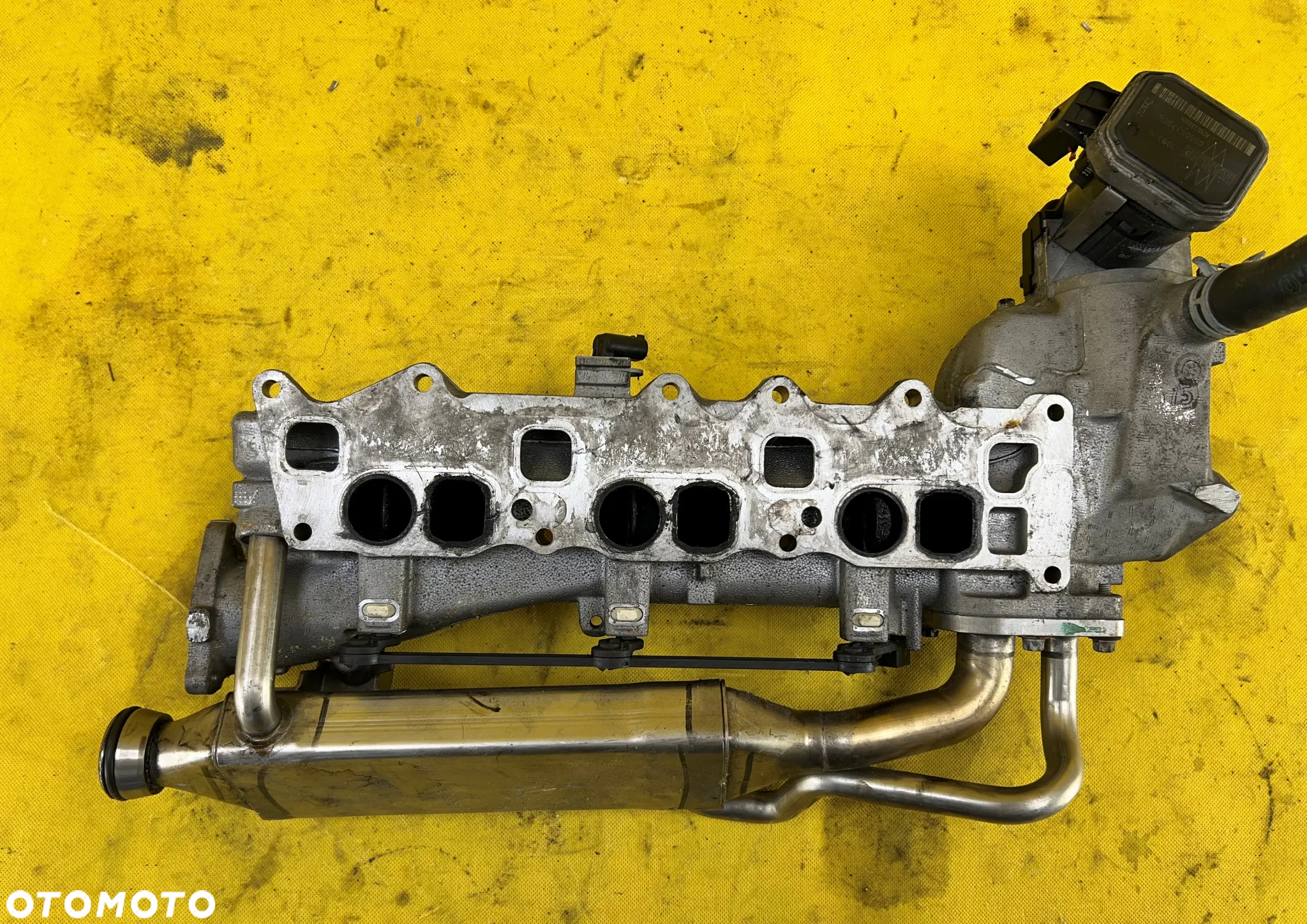 KOLEKTOR SSĄCY LEWY LF00052 3.0 CDI MERCEDES ZAWÓR EGR CZUJNIK SPALIN TEMPERATURY CHŁODNICA EGR - 5