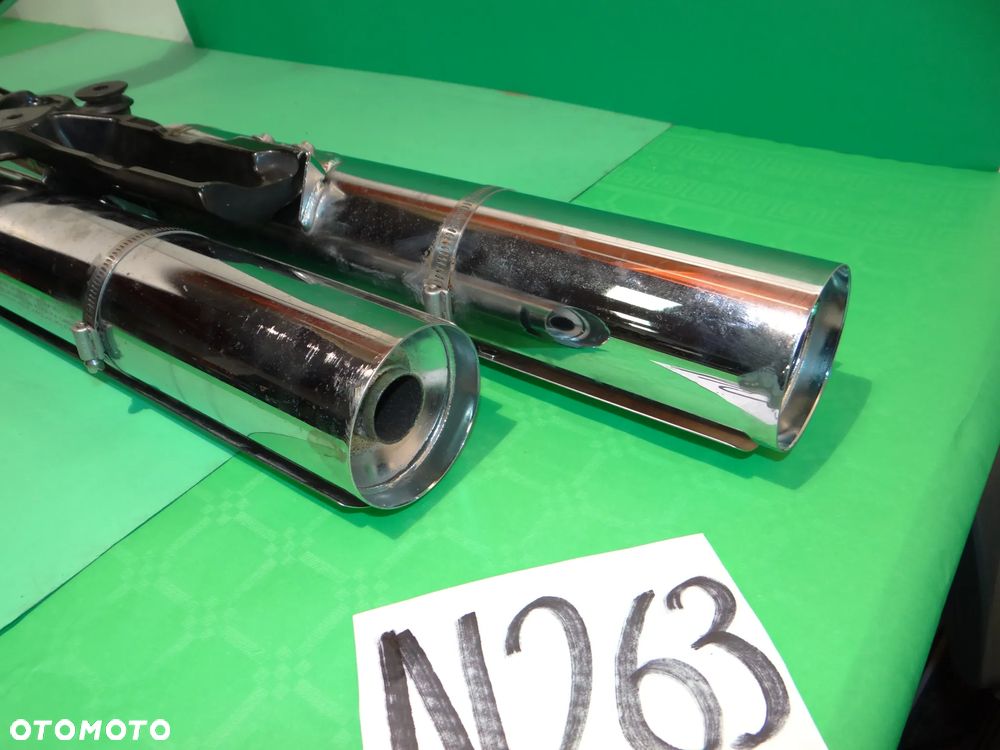 N263 harley davidson M8 115 fat boy flfbs, fxbrs breakout 2018 -2022 r. kompletny wydech tłumik w kolorze satynowym ( bez sond lambda) w super stanie - 25