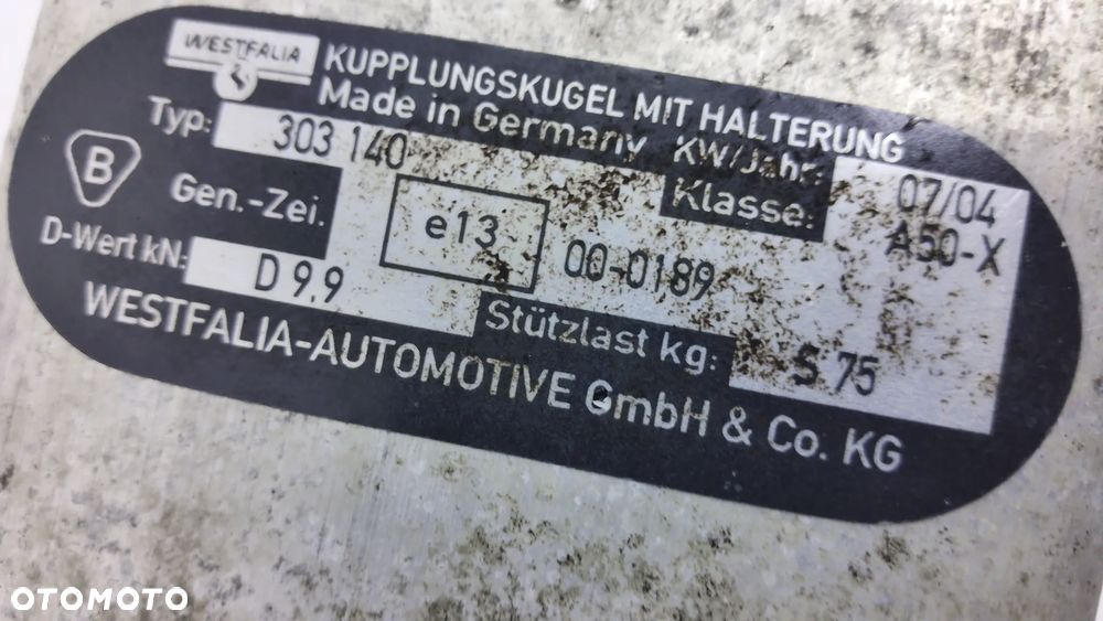 BMW E 46 Hak Holowniczy Aluminiowy Westfalia 303 140 - 7