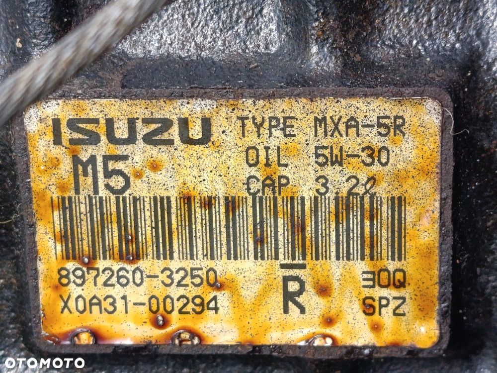 SKRZYNIA BIEGÓW MANUALNA 5 ISUZU NPR MXA-5R 897260-3250  X0A31-00294 3.0 D - 3