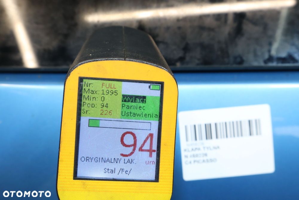 KLAPA TYLNA CITROEN C4 PICASSO I KNYC VAN - 3