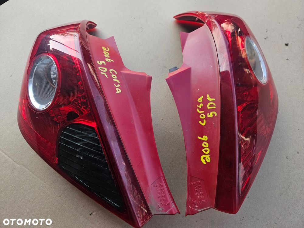 Opel Corsa D  lampa tył tylna prawa lewa  3D - 6