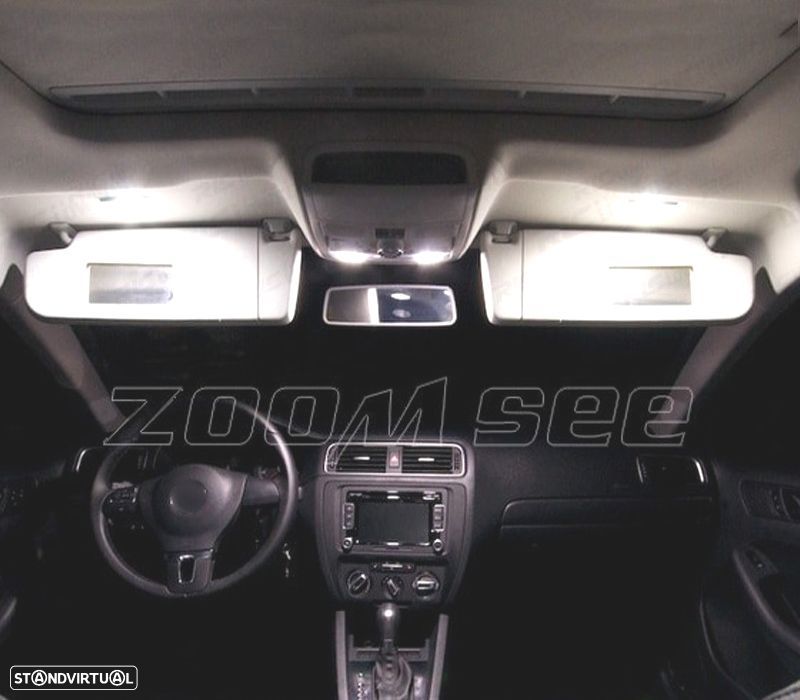 KIT COMPLETO 14 LAMPADAS LED INTERIOR PARA VOLKSWAGEN VW JETTA 6 MK6 MKVI SEDAN 11-18 - 5