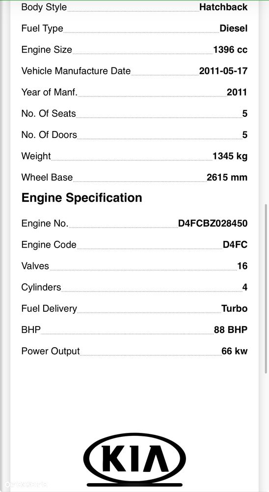 Silnik kompletny 1.4 CRDI D4FC Delphi Kia Venga Ceed Hyundai ix20 i30 2011 90ps - 13